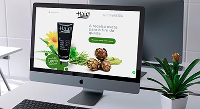 Website para a More Hair Shampoo
